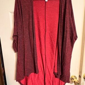 LuLaRoe Striped Red Women's Lindsay
